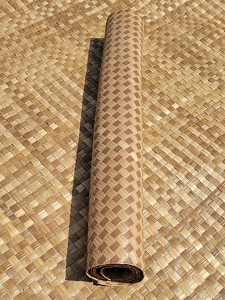 Example: Lauhala Synthetic Matting on top of Natural Lauhala Matting